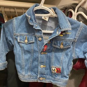 Size 4T vintage Mickey Mouse denim jacket